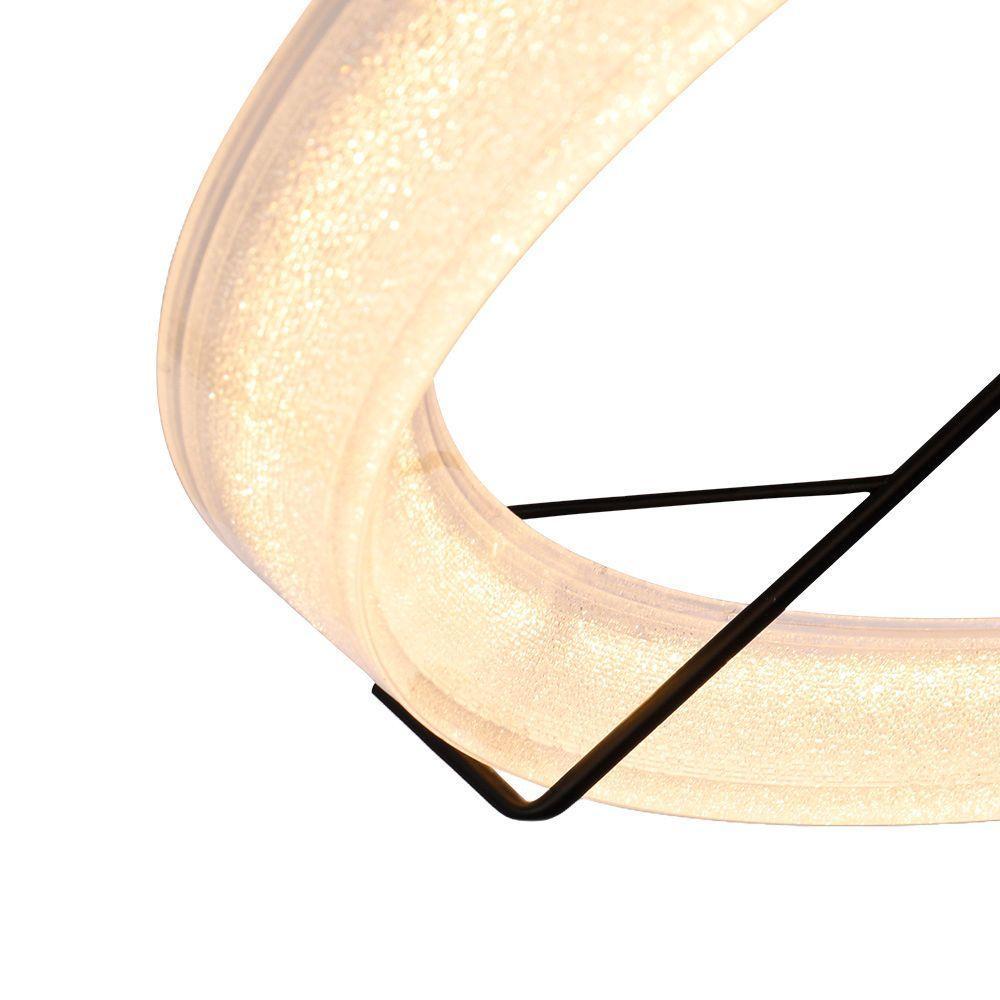 Lustre Pendente Nordecor Gise 2869 Preto Led Bivolt - 2