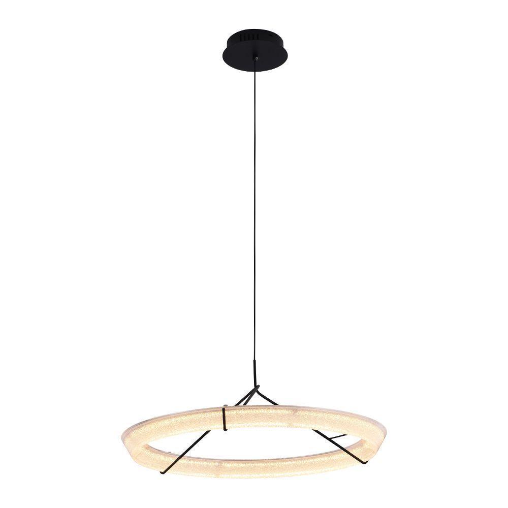 Lustre Pendente Nordecor Gise 2869 Preto Led Bivolt - 3