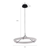 Lustre Pendente Nordecor Gise 2869 Preto Led Bivolt - 4