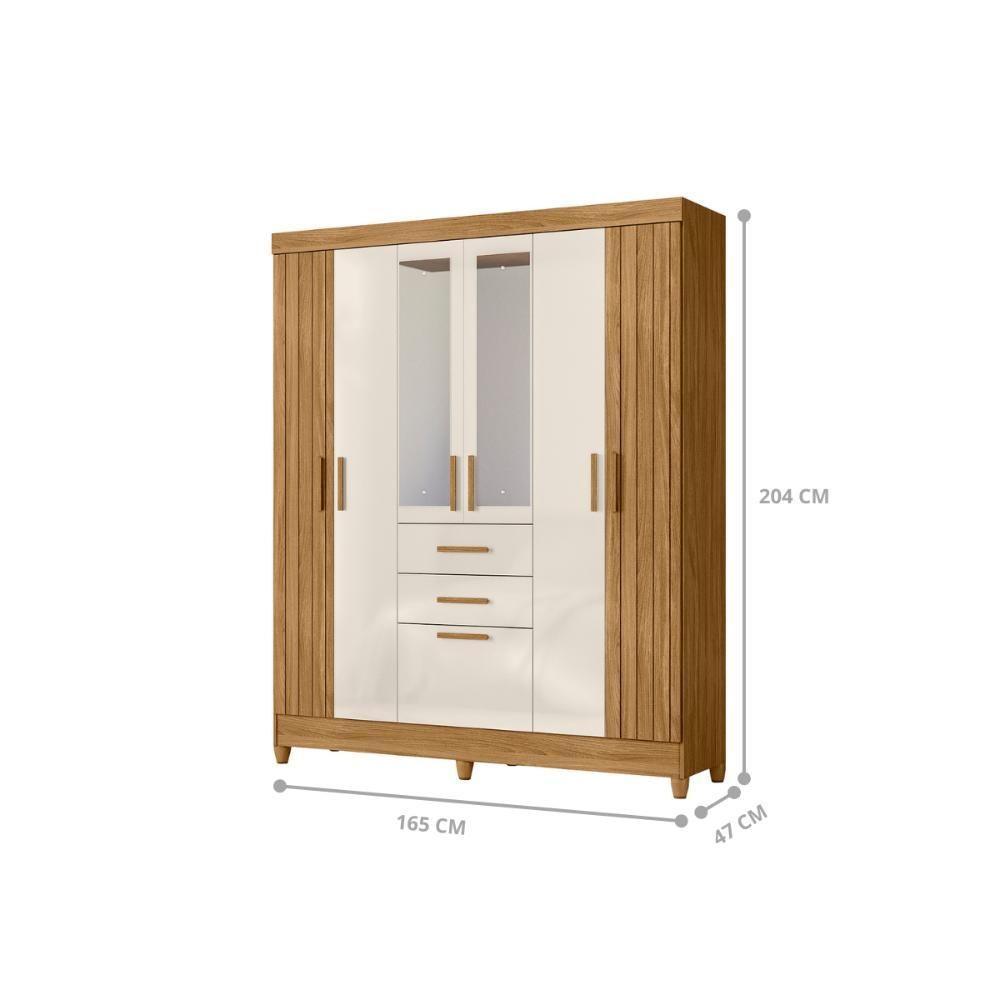 Jogo Roupeiro E Comoda Shinjuku Freijo Off White - 4