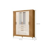 Jogo Roupeiro E Comoda Shinjuku Freijo Off White