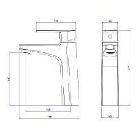 Torneira Misturador Monocomando Deca Level 2880.c26 De Bancada Cromado 2880.c26 - 3