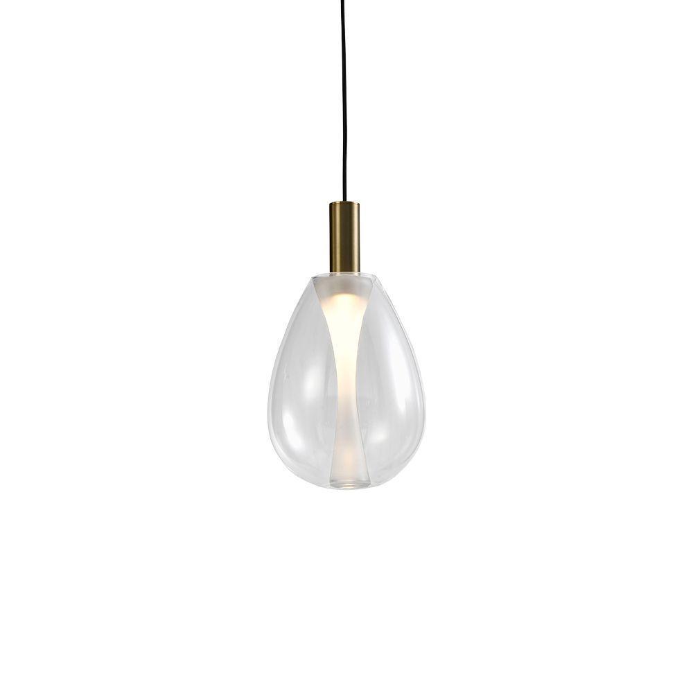 Lustre Pendente Skylight Thunder 4042 P Led Bivolt Bronze-transparente - 1