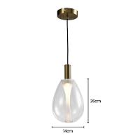 Lustre Pendente Skylight Thunder 4042 P Led Bivolt Bronze-transparente - 3