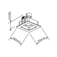 Spot De Embutir Newline Flat Ar111 Gu10 Bivolt Branco - 2