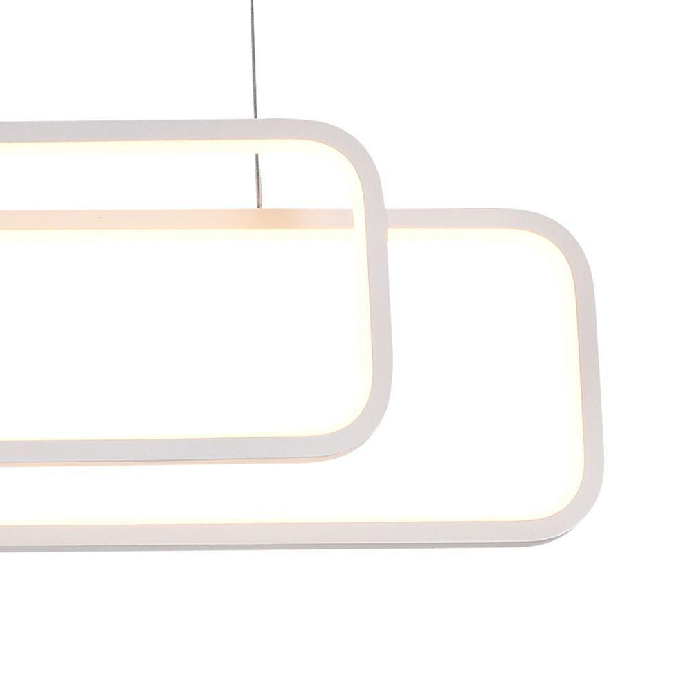 Lustre Pendente Quality Recto 1446 Led Bivolt Branco - 2