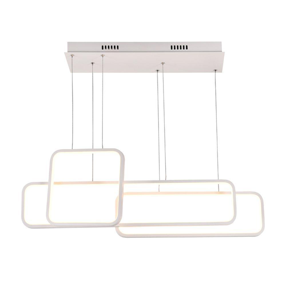 Lustre Pendente Quality Recto 1446 Led Bivolt Branco - 3