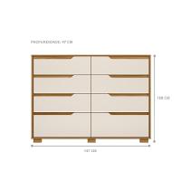 Jogo Roupeiro E Comoda Ascenscion Freijo Off White - 5