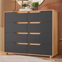 Conjunto Guarda Roupa E Cômoda França Freijó Titanium - 2