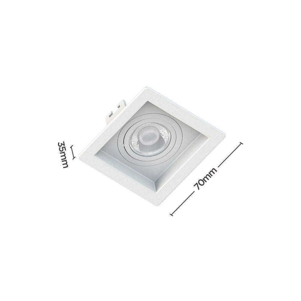 Spot De Embutir Recuado Save Energy Mr11 Gu10 Bivolt Branco - 2