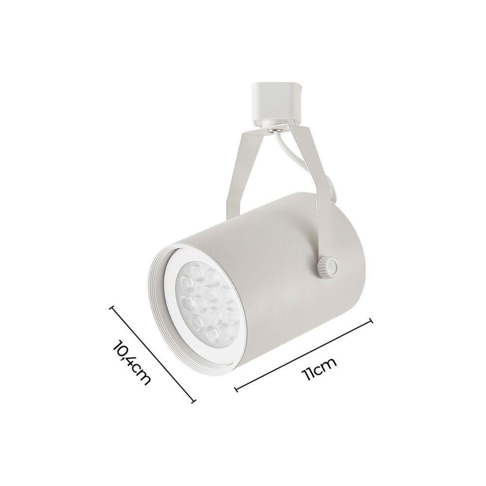 Spot Direcionável Para Trilho Nordecor Lille Par 30 E27 Bivolt Branco 6030 - 4