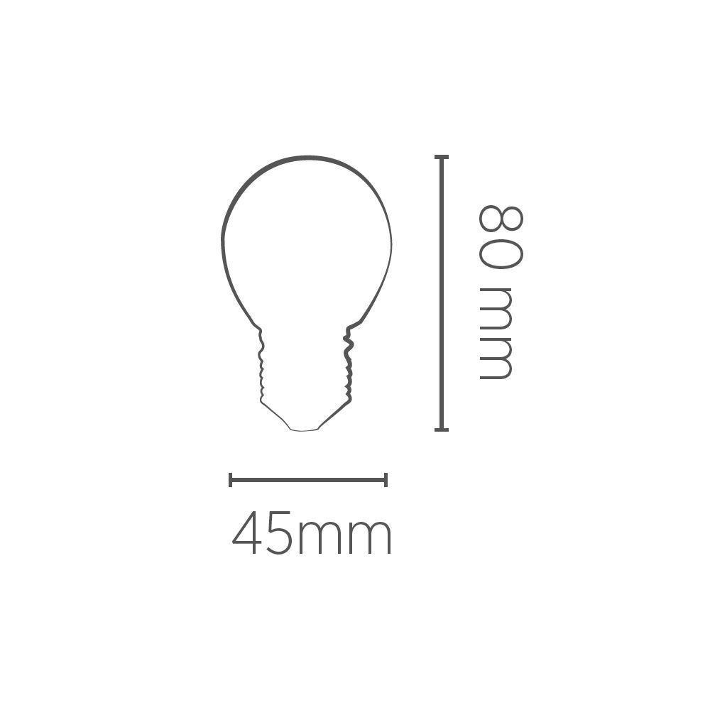 Lâmpada Led Save Energy Bolinha G45 Ip65 4w E27 Bivolt 2400k Branco Quente Se-375.2331 - 2