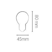 Lâmpada Led Save Energy Bolinha G45 Ip65 4w E27 Bivolt 2400k Branco Quente Se-375.2331 - 2
