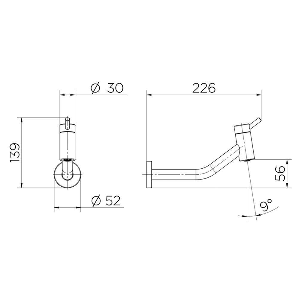 Torneira Docol Nova Lóggica 1137106 De Parede Cromada - 3