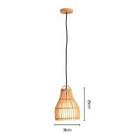 Lustre Pendente Skylight ôtaki 4051 Rattan E27 Bivolt - 4