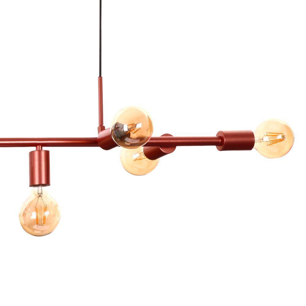 Lustre Pendente Quality Spine 1607 E27 Bivolt Cobre - 3