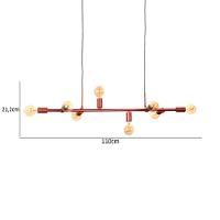 Lustre Pendente Quality Spine 1607 E27 Bivolt Cobre - 4