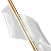 Lustre Pendente Nordecor Ruban 2484 Dourado Fosco Led Bivolt