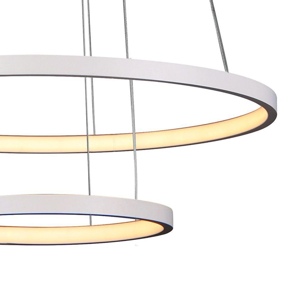 Lustre Pendente Quality Montreal 1301 Led Bivolt Branco - 2