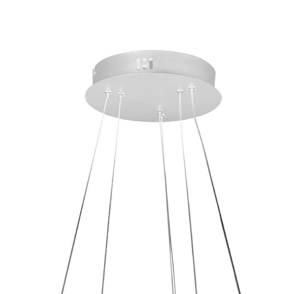 Lustre Pendente Quality Montreal 1301 Led Bivolt Branco - 3