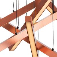 Lustre Pendente Newline Fit Led 715 Bivolt Cobre 3000k Luz Amarela - 4