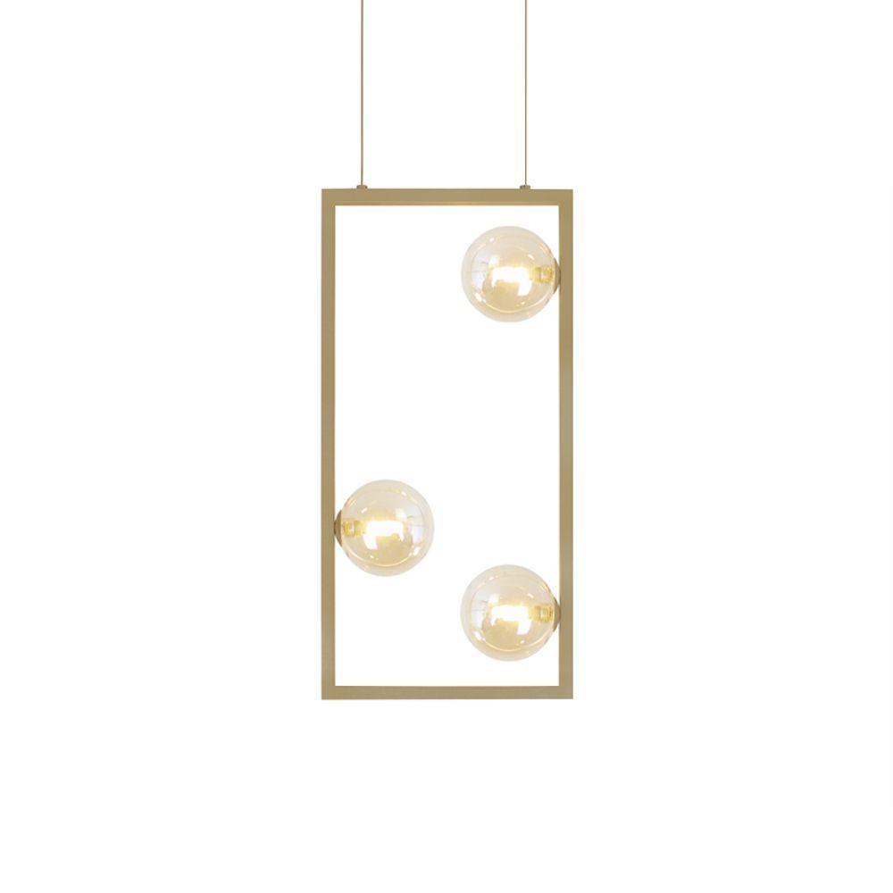 Lustre Pendente Quality Orbit Ii 1557 Dourado G9 Bivolt - 1