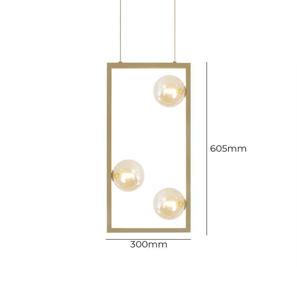 Lustre Pendente Quality Orbit Ii 1557 Dourado G9 Bivolt - 4