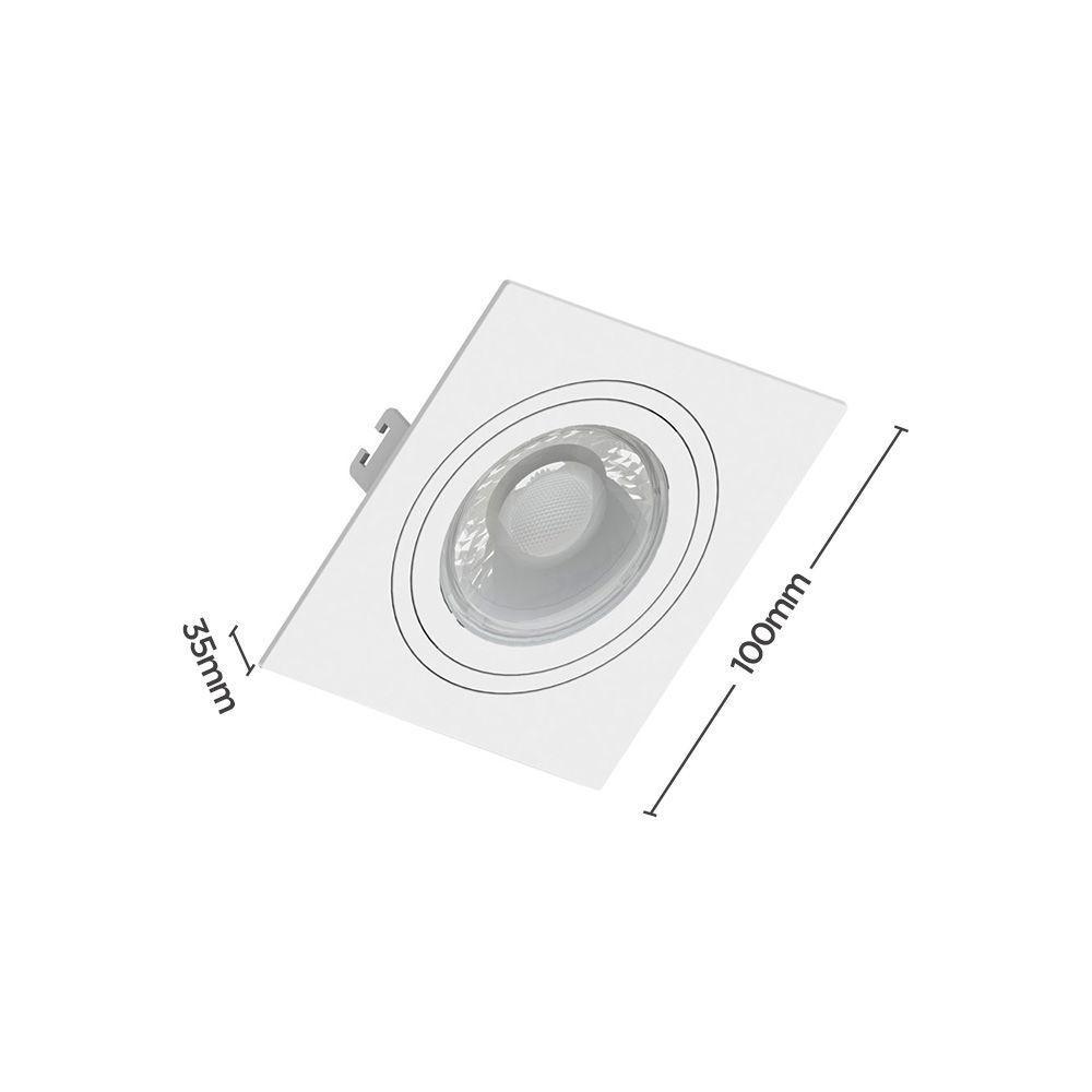 Spot De Embutir Plano Save Energy Mr16 Gu10 Bivolt Branco - 2