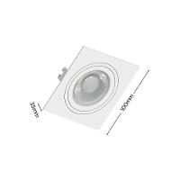 Spot De Embutir Plano Save Energy Mr16 Gu10 Bivolt Branco - 2