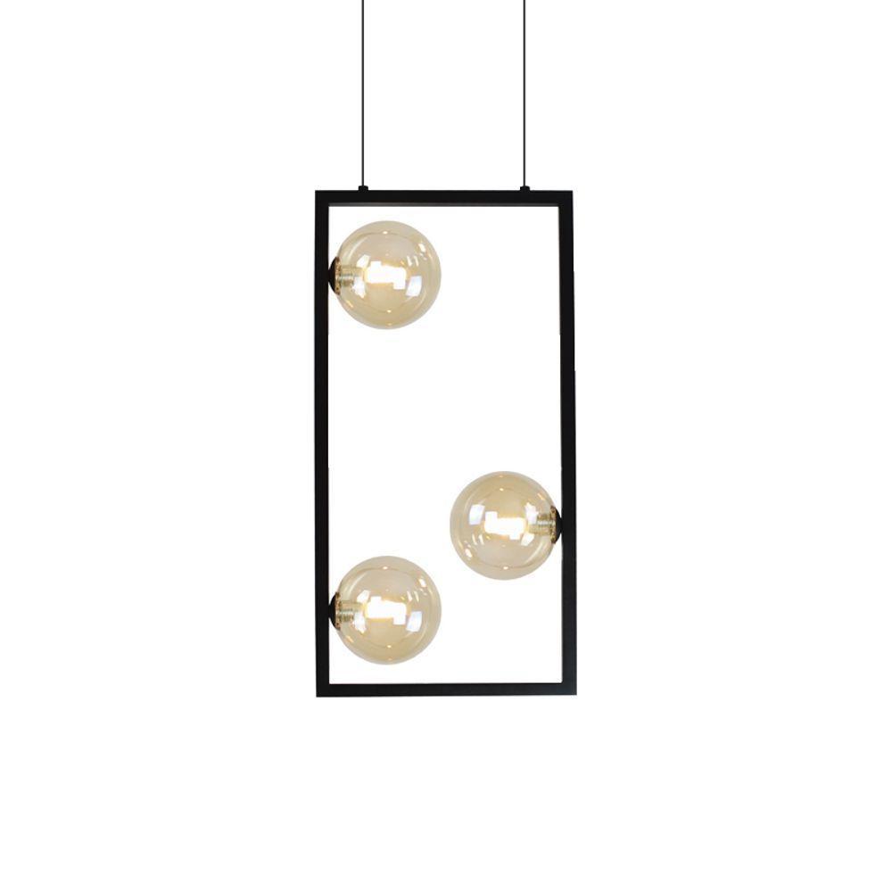Lustre Pendente Quality Orbit Ii 1557 Preto G9 Bivolt - 1