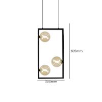Lustre Pendente Quality Orbit Ii 1557 Preto G9 Bivolt - 4