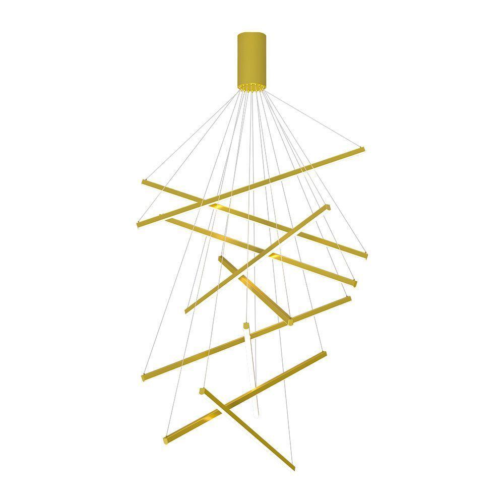 Lustre Pendente Skylight Opus 4020 Led Bivolt Dourado - 3