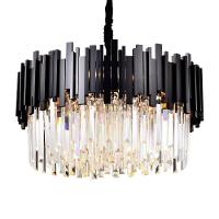 Lustre Pendente Skylight Fancy 3013 Redondo 60 G9 Bivolt Preto-transparente - 1