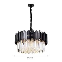 Lustre Pendente Skylight Fancy 3013 Redondo 60 G9 Bivolt Preto-transparente - 2