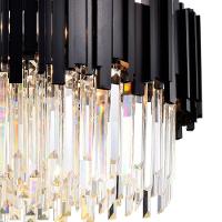 Lustre Pendente Skylight Fancy 3013 Redondo 60 G9 Bivolt Preto-transparente - 3