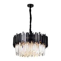 Lustre Pendente Skylight Fancy 3013 Redondo 60 G9 Bivolt Preto-transparente - 4