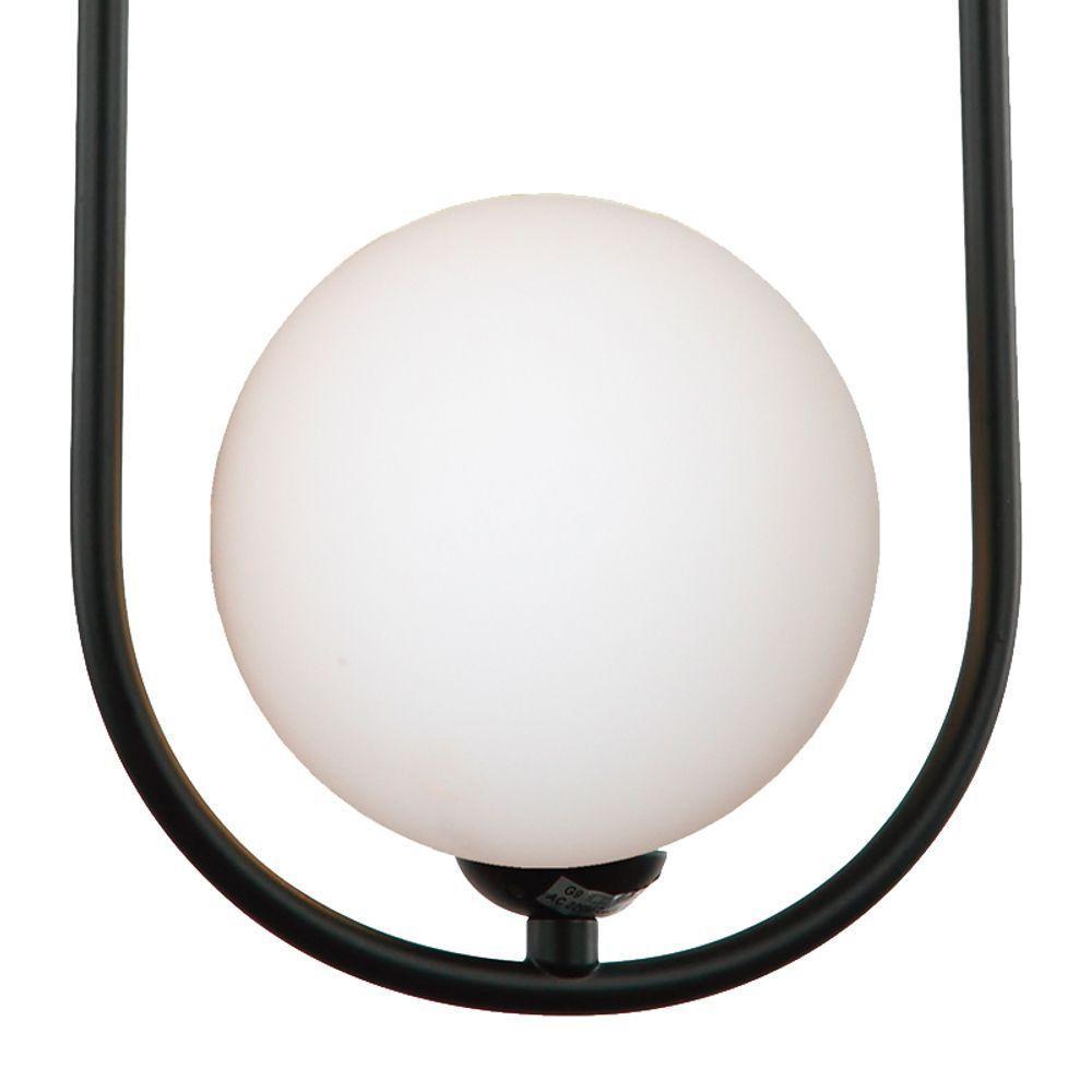 Lustre Pendente Quality Cadre 1334 G9 Bivolt Preto Branco - 4