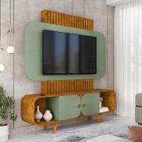 Home Para Tv 75 Polegadas Riacho Naturalle Pistache - 1