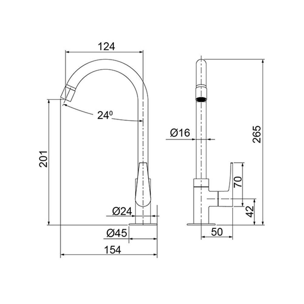 Torneira Lorenzetti Lorenjoy 1195 C32 De Bancada Cromada - 2