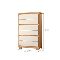 Comoda 6 Gavetas Nova Zelandia Freijo Off White - 3