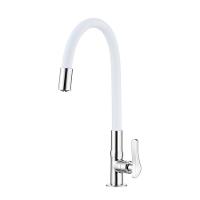 Torneira Lorenzetti Lorenflex 1177 W27 Com Bica Flexível De Bancada Branca Branco - 1
