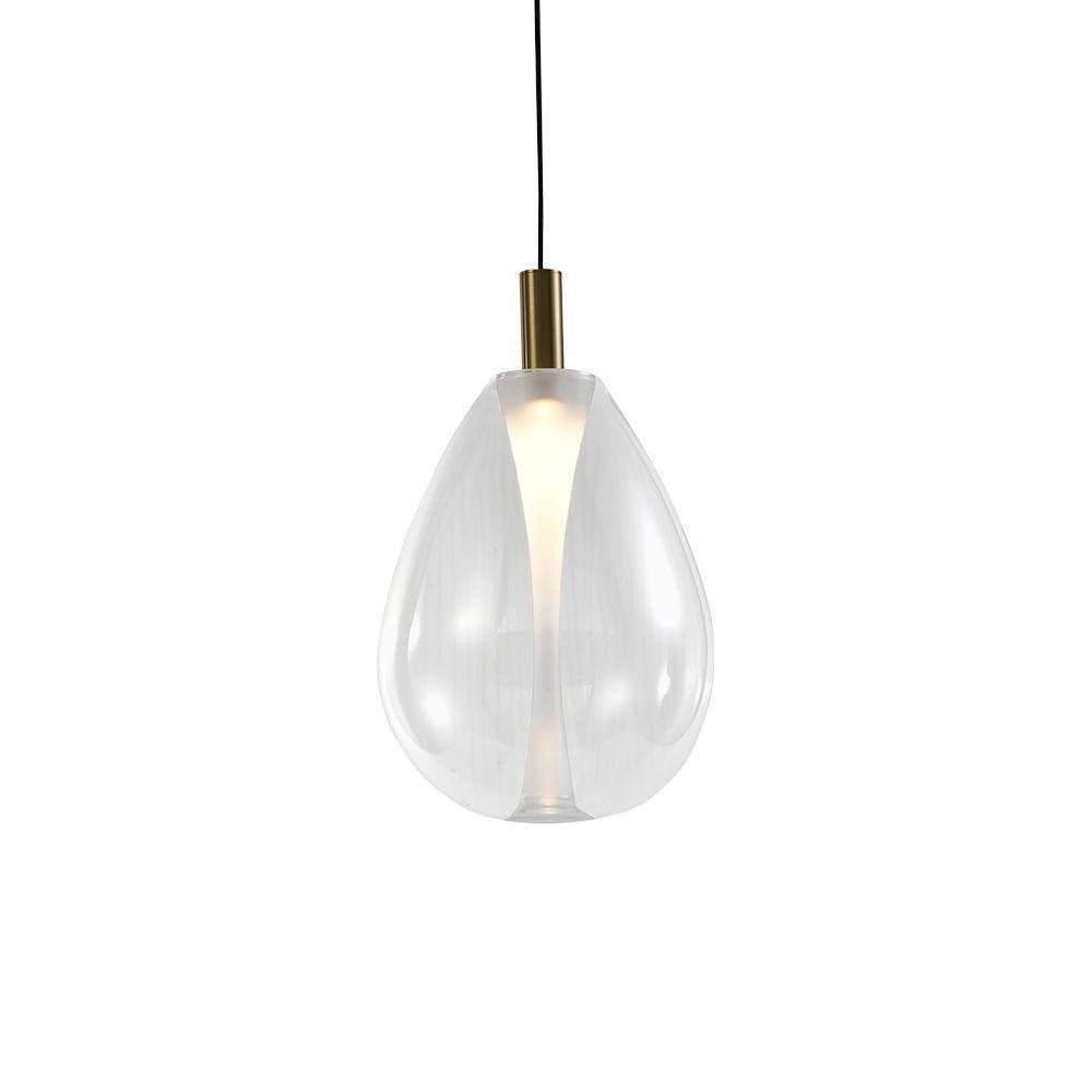 Lustre Pendente Skylight Thunder 4042 M Led Bivolt Bronze-transparente - 2