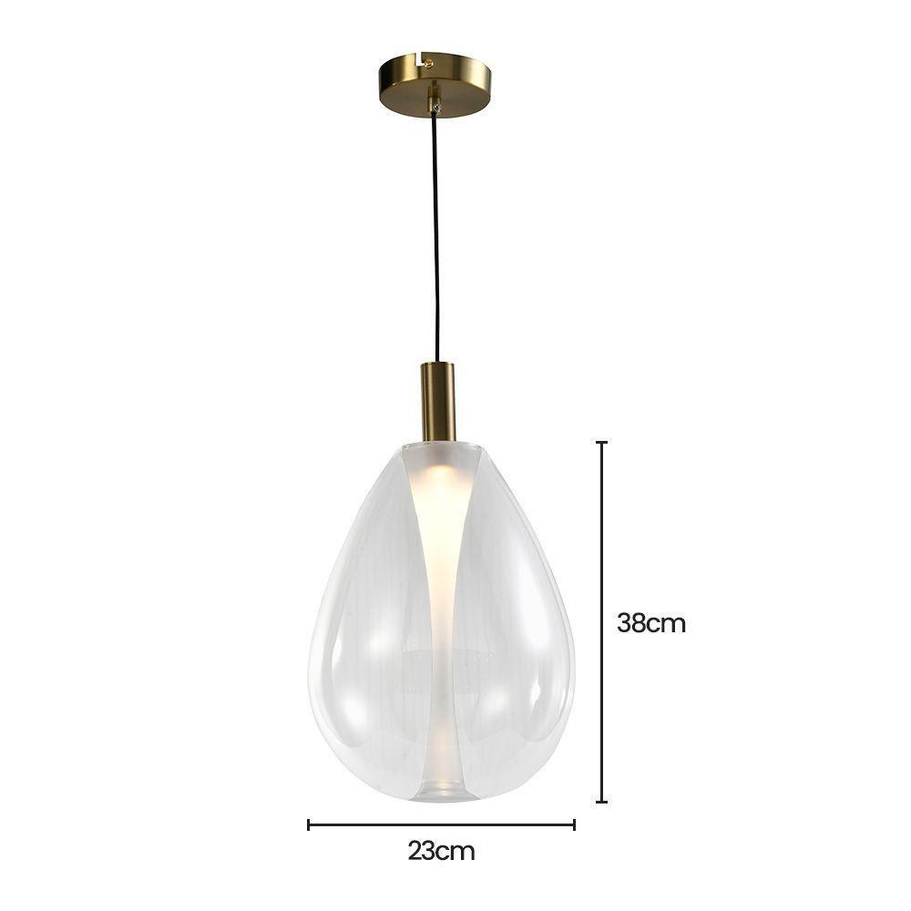 Lustre Pendente Skylight Thunder 4042 M Led Bivolt Bronze-transparente - 4