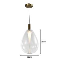 Lustre Pendente Skylight Thunder 4042 M Led Bivolt Bronze-transparente - 4