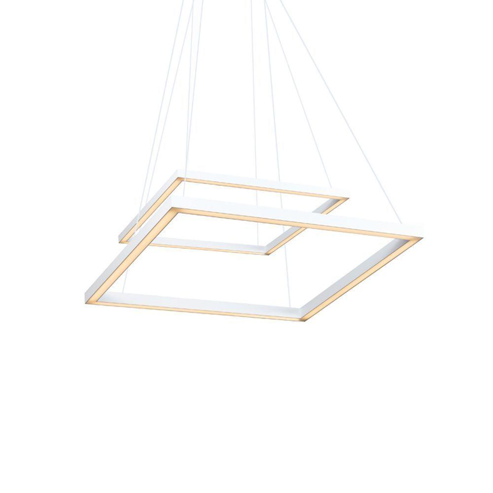 Lustre Pendente Newline Fit Led 746 Bivolt Branco 3000k Luz Amarela - 1