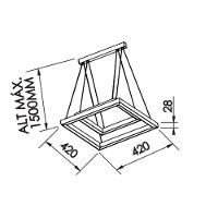 Lustre Pendente Newline Fit Led 748 Bivolt Branco 3000k Luz Amarela - 2