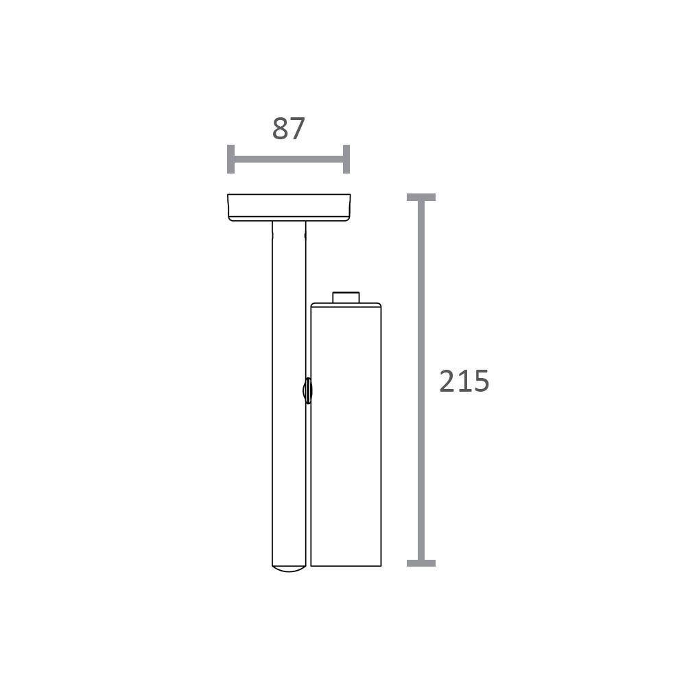 Plafon Taschibra Stala Para 1 Lâmpada Mr11 220v Preto 02080061-18 - 2