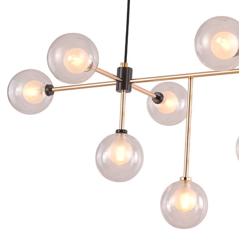 Lustre Pendente Startec Manhattan Dourado G9 Bivolt - 2