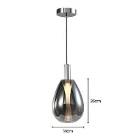 Lustre Pendente Skylight Thunder 4042 P Led Bivolt Cromado-fume - 3