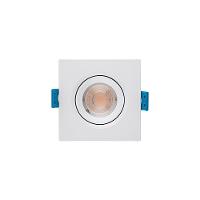 Spot De Led De Embutir Stella Easy Quadrado 3w Bivolt Branco 3000k Luz Amarela - 1